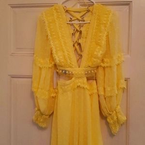 Women's Sexy Lemon Jumpsuit, Sizes M & L